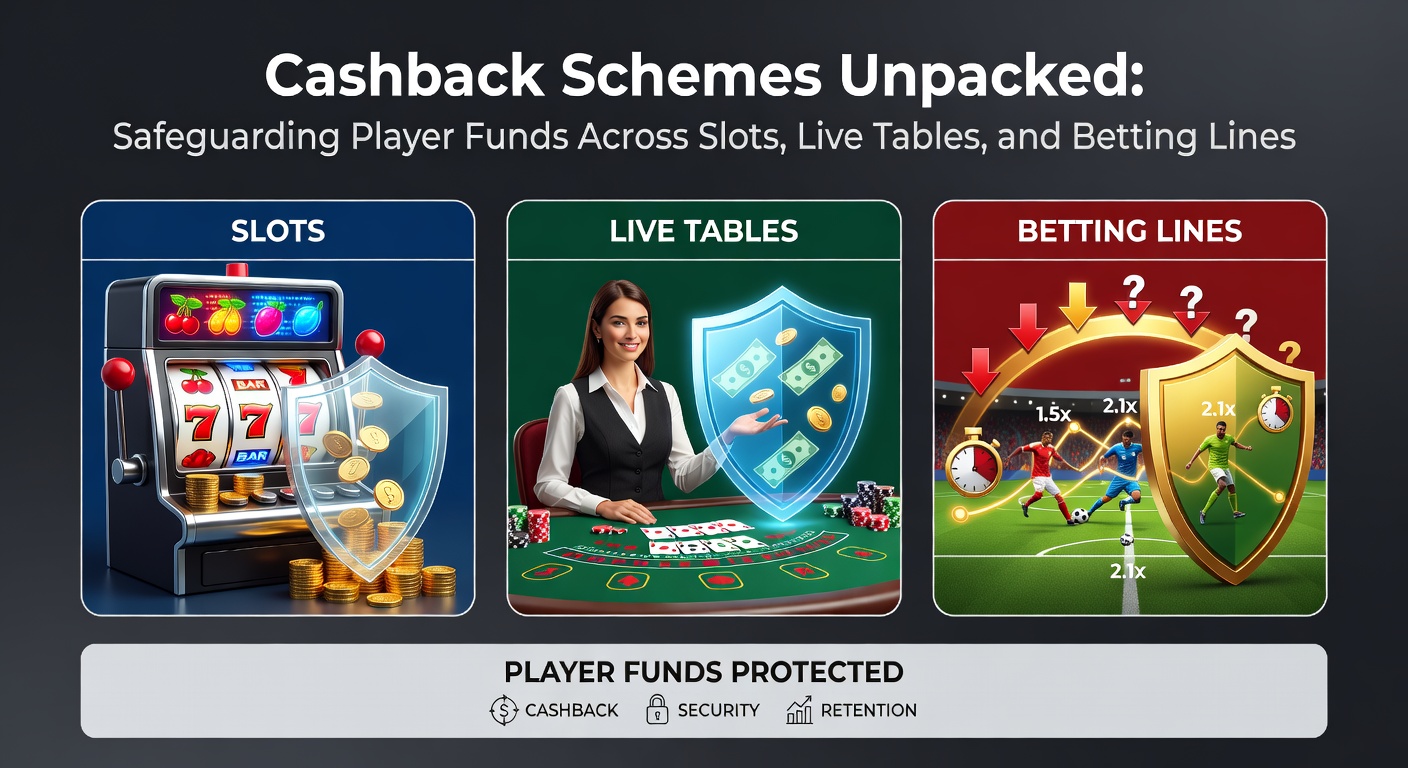 Grafiek die cashback percentages toont in online casino's, met slots en tafels in de spotlight