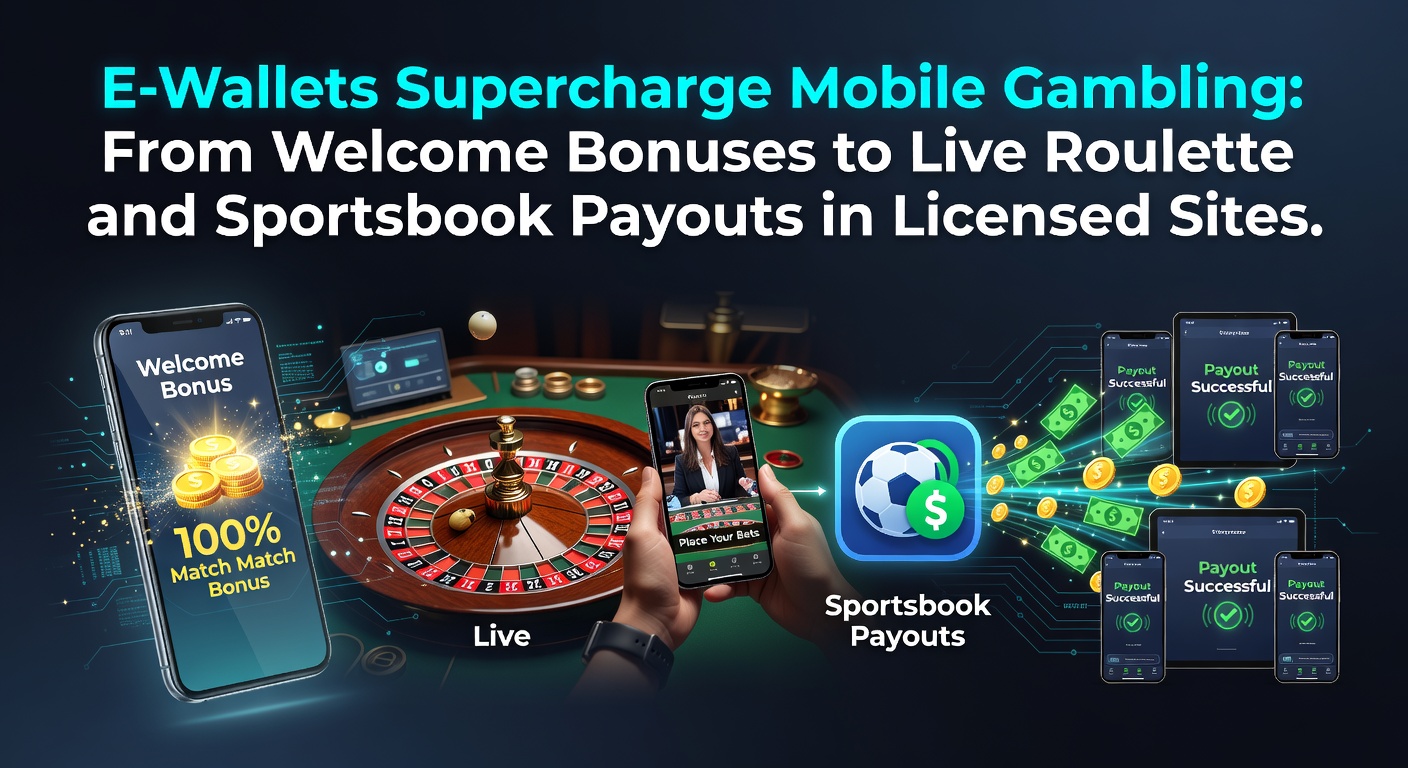 Mobiele telefoon met e-wallet app en casino interface, inclusief live roulette wiel en sportsbook odds