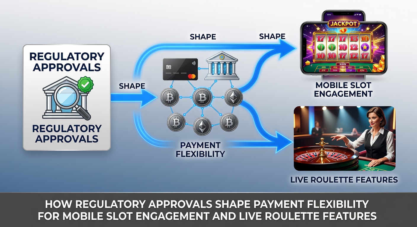 Overzicht van mobiele slot en live roulette interfaces met betalingsopties onder regelgeving