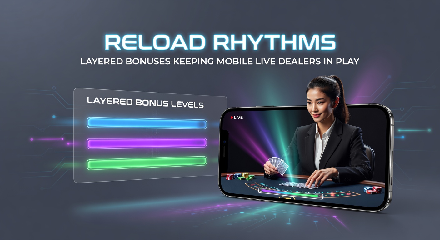 Grafiek met stijgende curves van spelersretentie door gelaagde reload bonussen in mobiele live dealer omgevingen